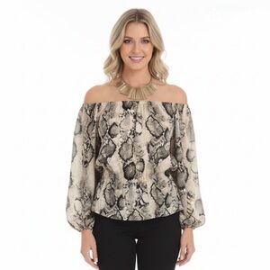 Rue 21 Snake/Python print Womens scooped necked top/blouse/shirt, Size XL